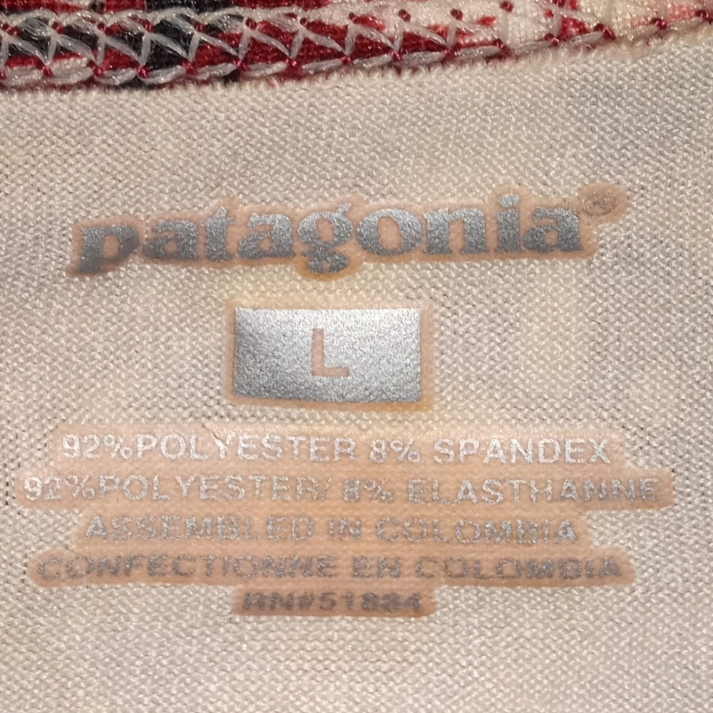Patagonia Floral Twist-Front V-Neck Sleeveless Top Size L - Picture 5 of 5